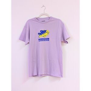 Pleasures "Boredom Sadomasochism" Graphic T-Shirt - Lavender/Purple